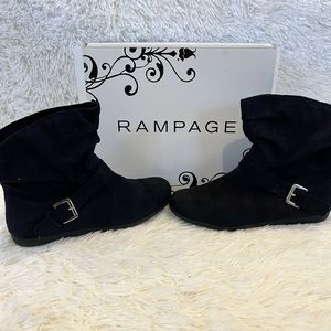 Black boots, size 8 1/2, rampage